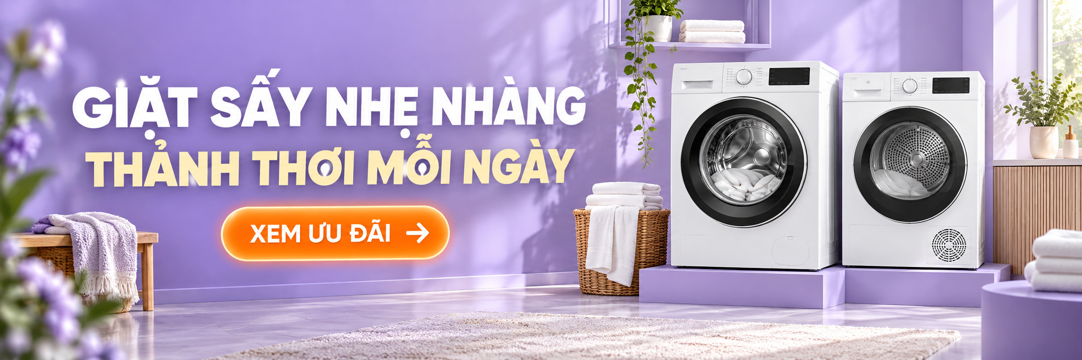 Máy giặt - máy sấy công nghệ mới