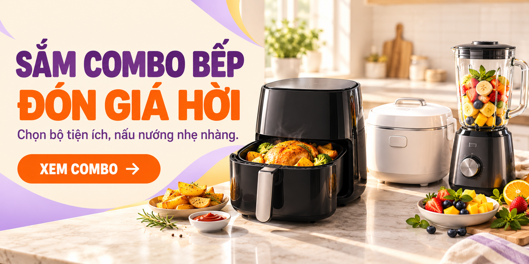 Banner Nâng cấp tiện nghi cho mọi nhà - Siêu ưu đãi thiết bị máy giặt máy sấy điện máy hiện đại