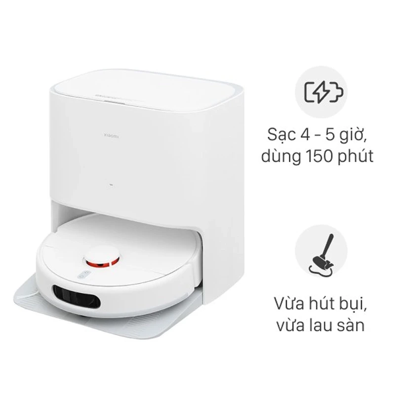 Robot hút bụi lau nhà Xiaomi Vacuum E10 thiết kế siêu mỏng